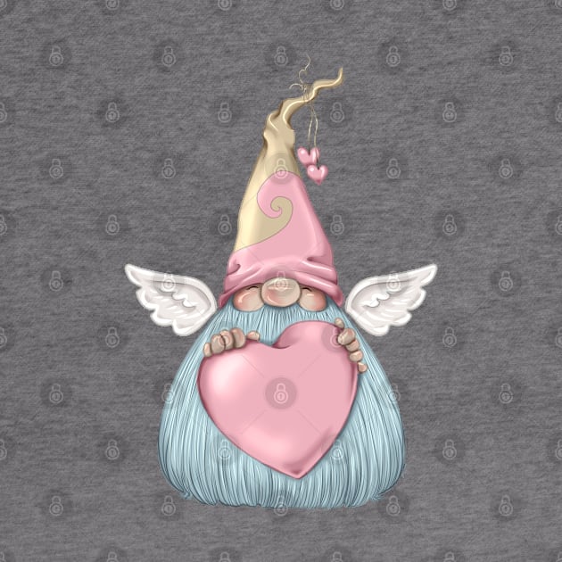 Cheerful Cupid Tomte Gnome by thewickedmrshicks